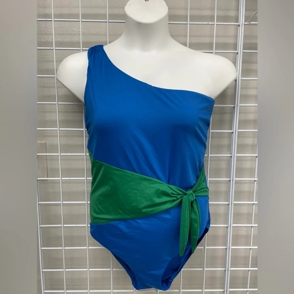 City Chic Asymmetrical Swim Suit - Size 16